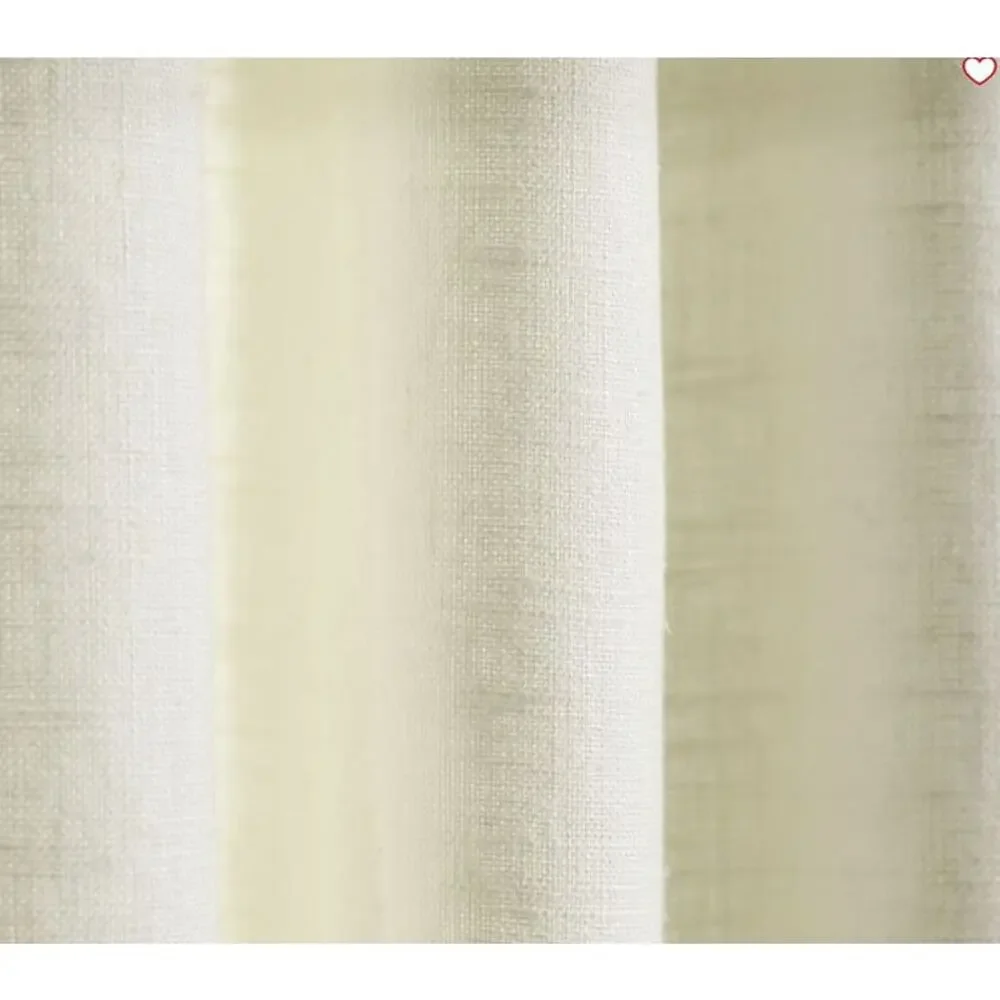 Pottery Barn Cream Emery Pinch Pleat Curtain Panel